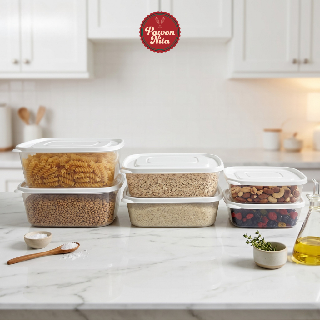 Food Container Set Isi 6 FURANO  / Toples Serbaguna CALISTA