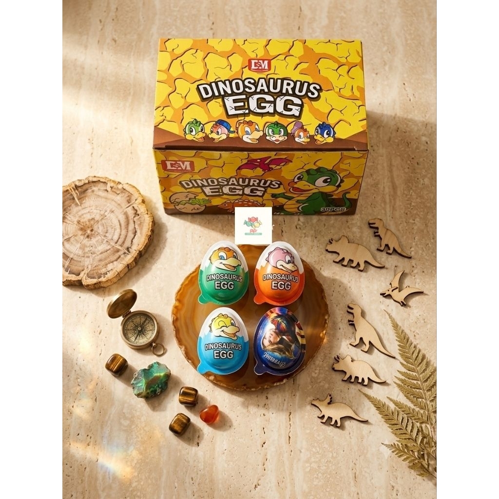coklat dinosaurus egg isi 30 pcs