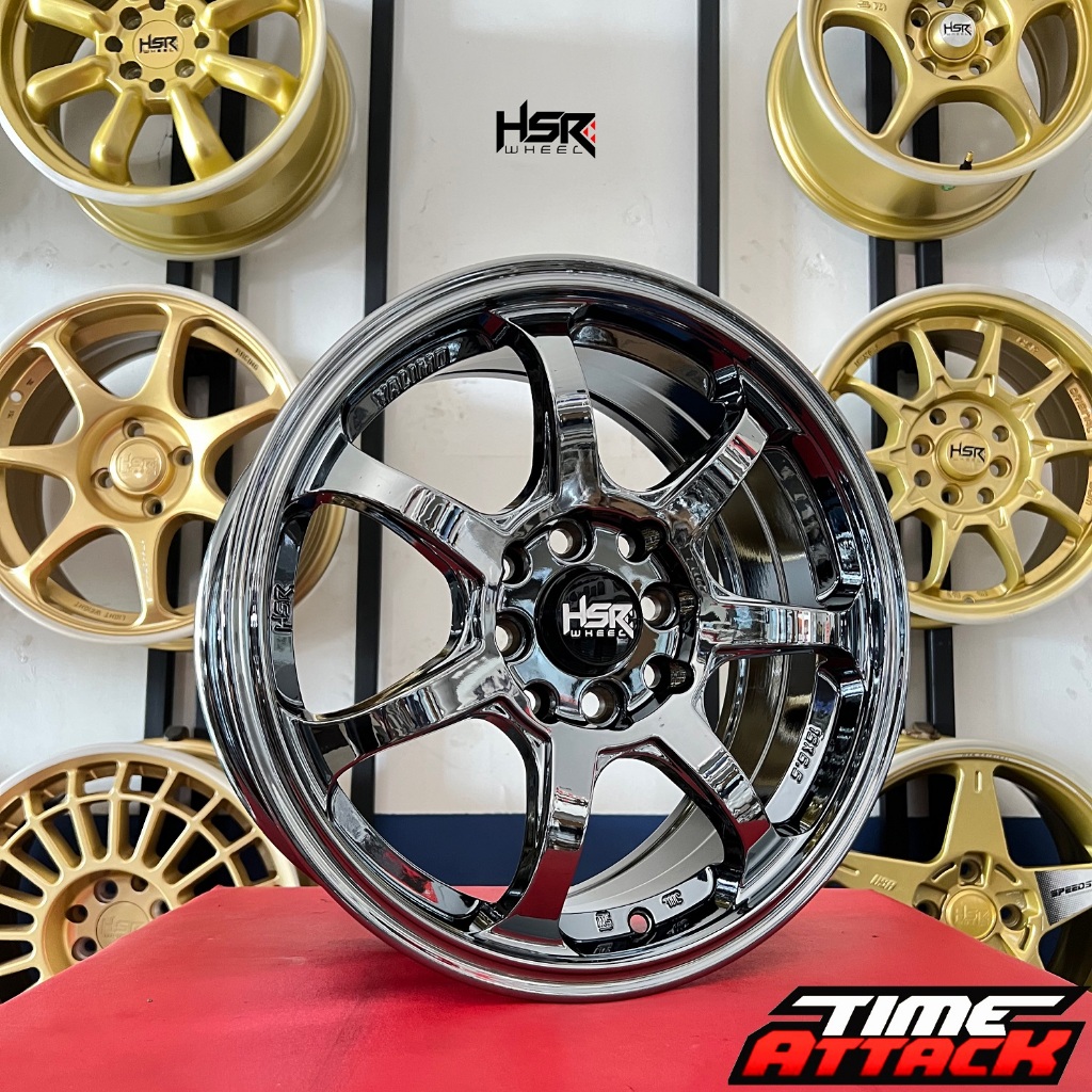 VELG MOBIL RACING BLACK CHROME HSR YALIMO RING 15 UNTUK IGNIS SIRION MOBILIO