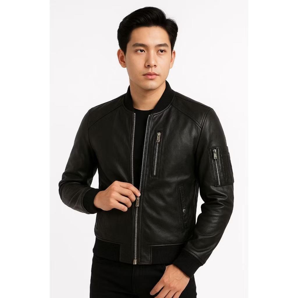 Jaket kulit vintage terbaru FourSix 8 Jaket bomber kulit vintage streetwear promo toko By Style Comp