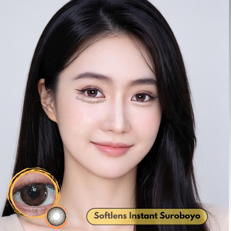 Softlens Kitty Kawaii Birkin Brown - Soflens Instant Surabaya