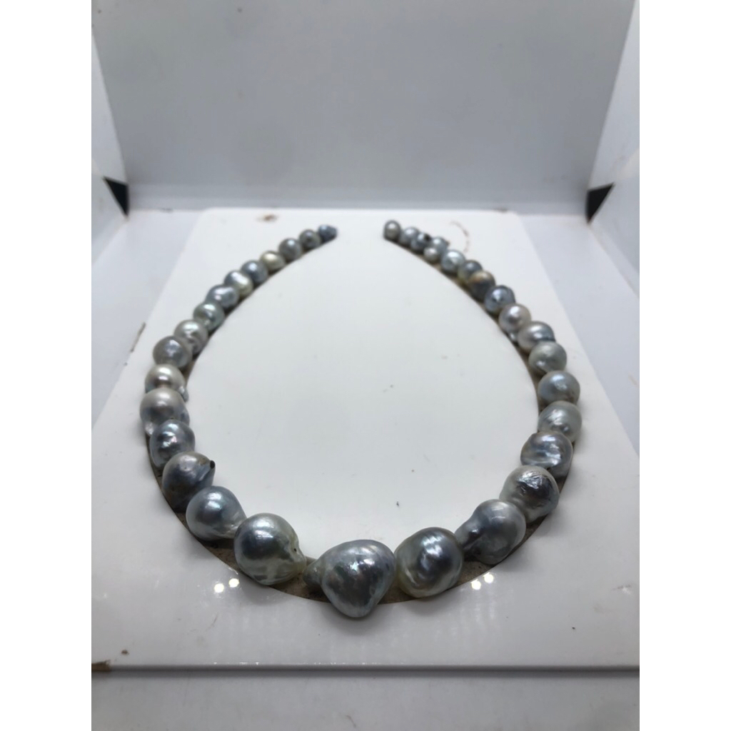 kalung baroq mutiara laut mutiara air laut baroq silver