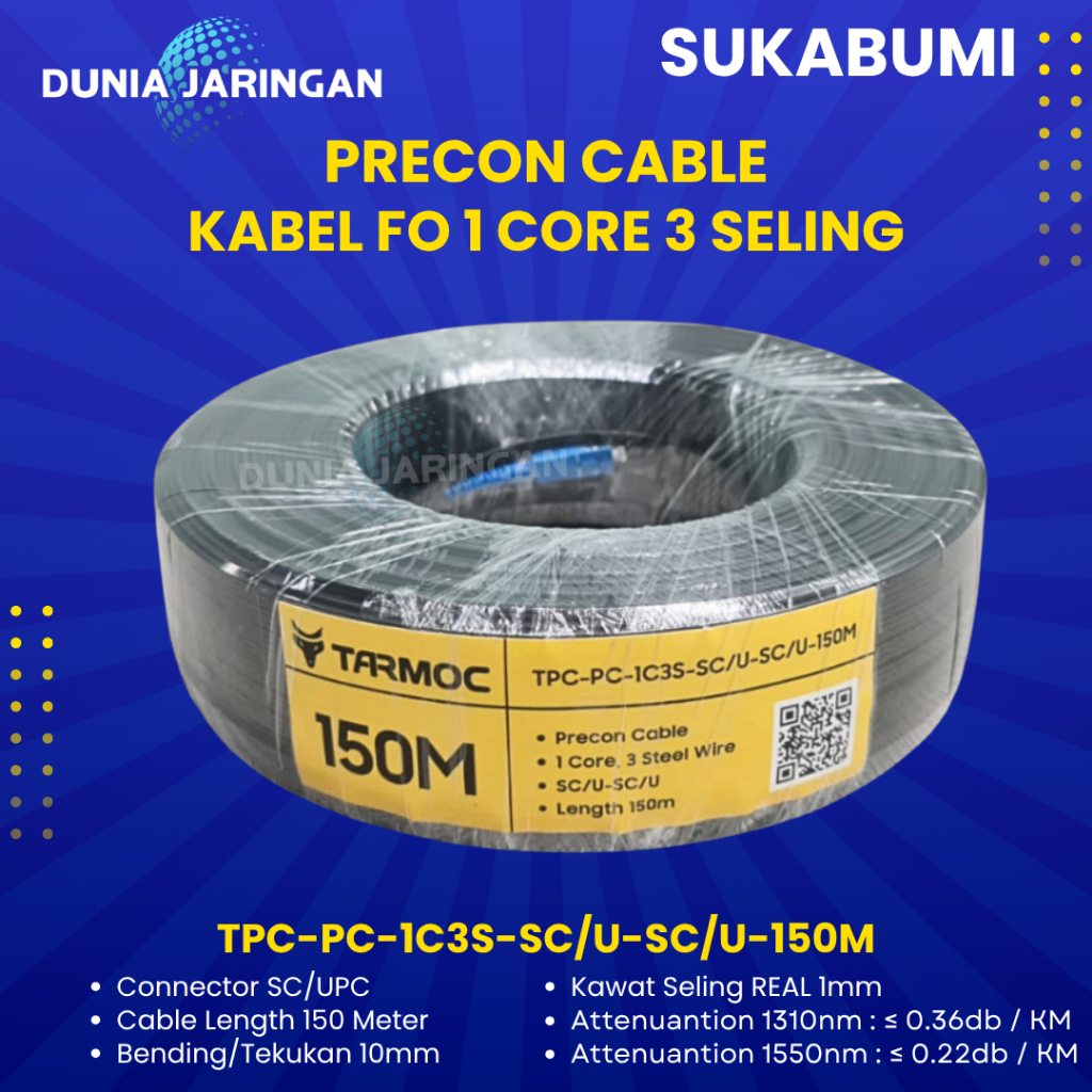 Kabel FO Preconnectorized 150 Meter/Precon FO 150 Mtr Dropcore