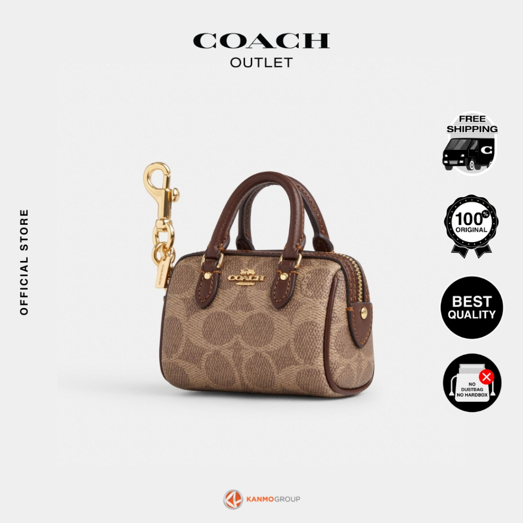 Coach Mini Rowan Bag Charm - Gantungan Tas