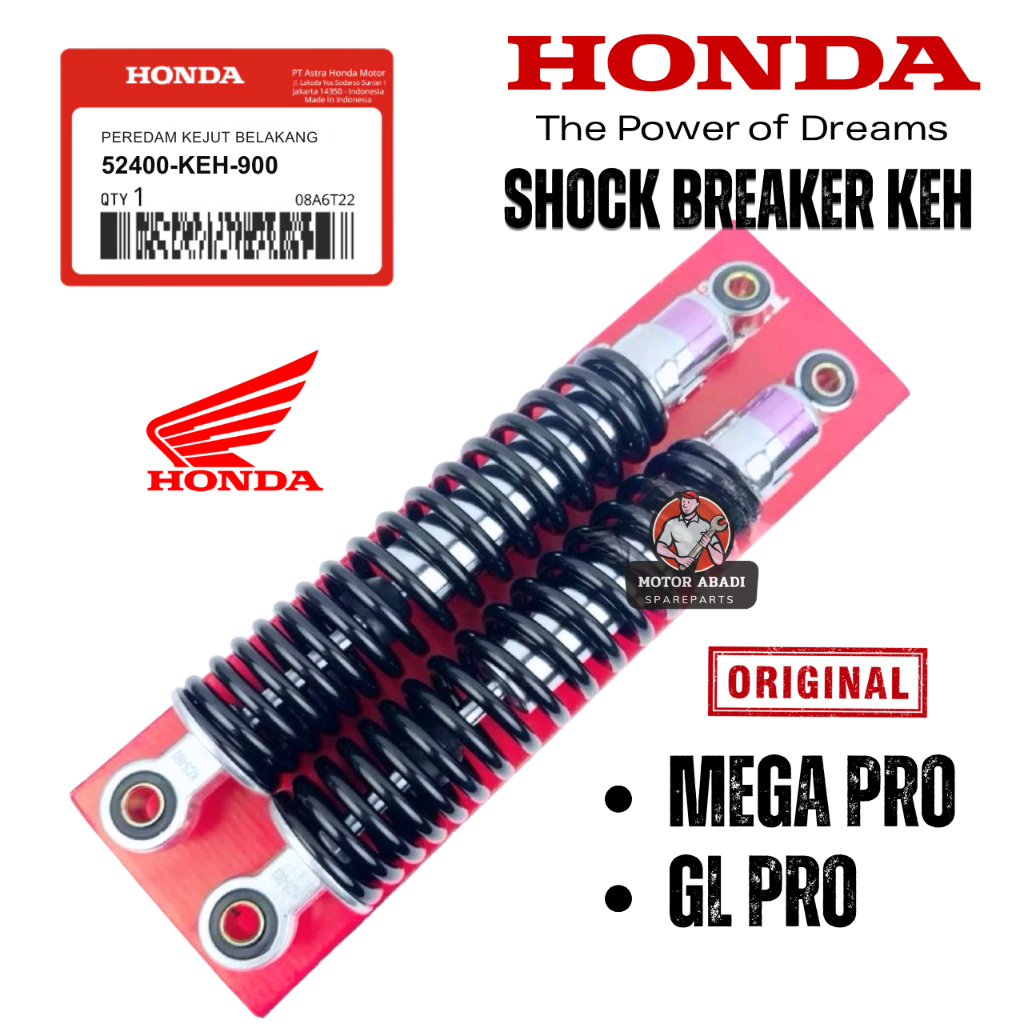 ORIGINAL SHOCK BREAKER BELAKANG KEH HONDA MEGA PRO GL PRO 52400-KEH-900