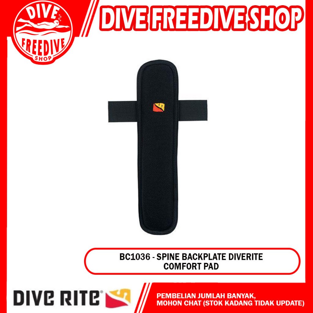 BC1036 - Spine Backplate Diverite Comfort Pad Spare Part BCD BC Dive Rite Selam Scuba Diving Dive
