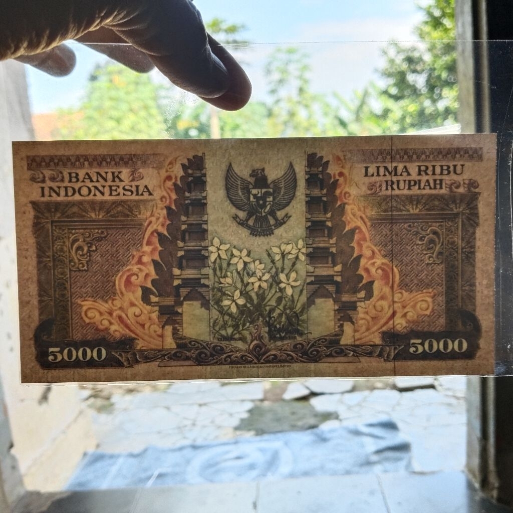 5000 rupiah seri bunga tahun 1959 (uang repro)