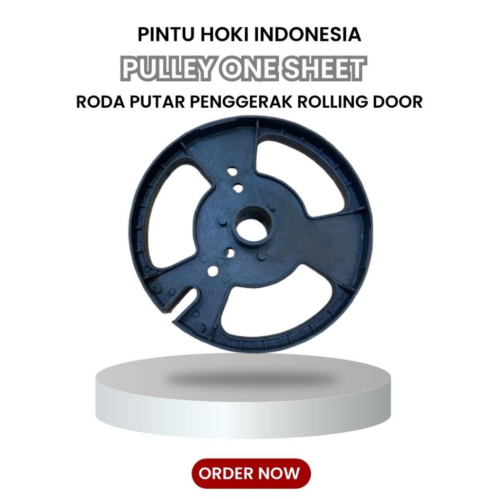 Pulley Rolling Door Plastik Universal | Roda Katrol Rolling Door | Sparepart Pintu Gudang Ruko Garas
