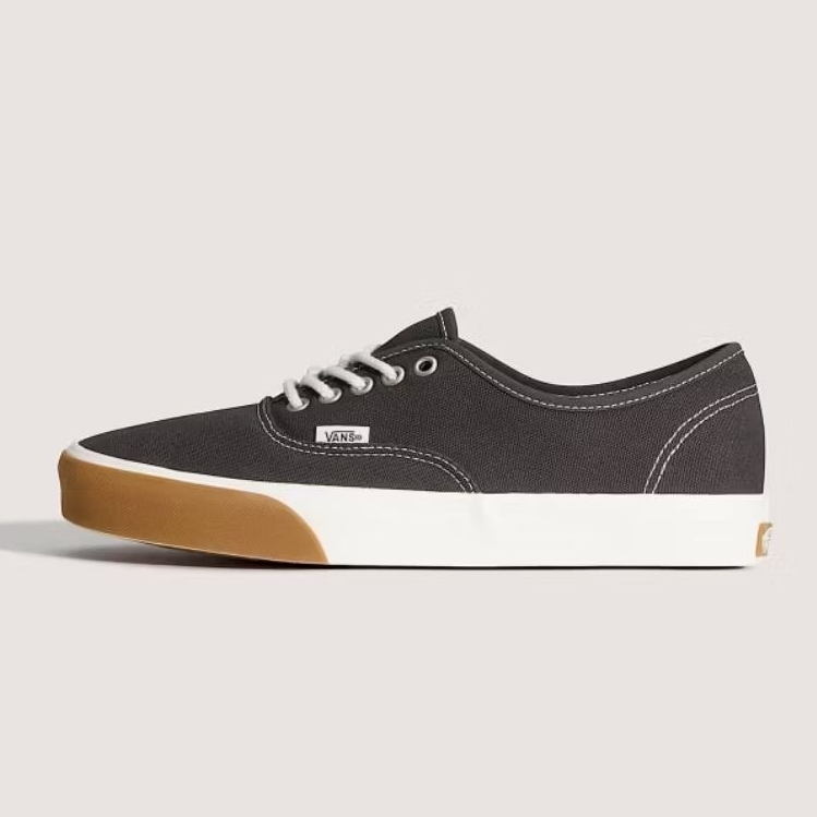 VANS AUTHENTIC GUM BUMPER BLACK WHITE ORIGINAL RESMI