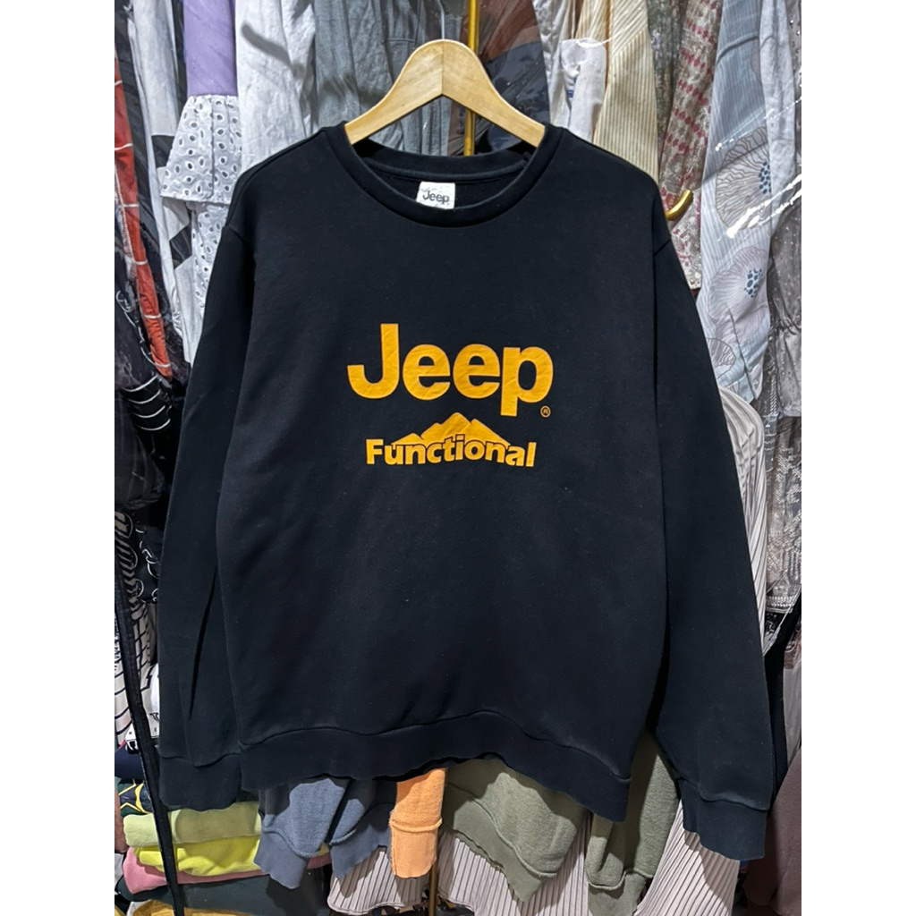 crewneck sweater jeep original size besar XL