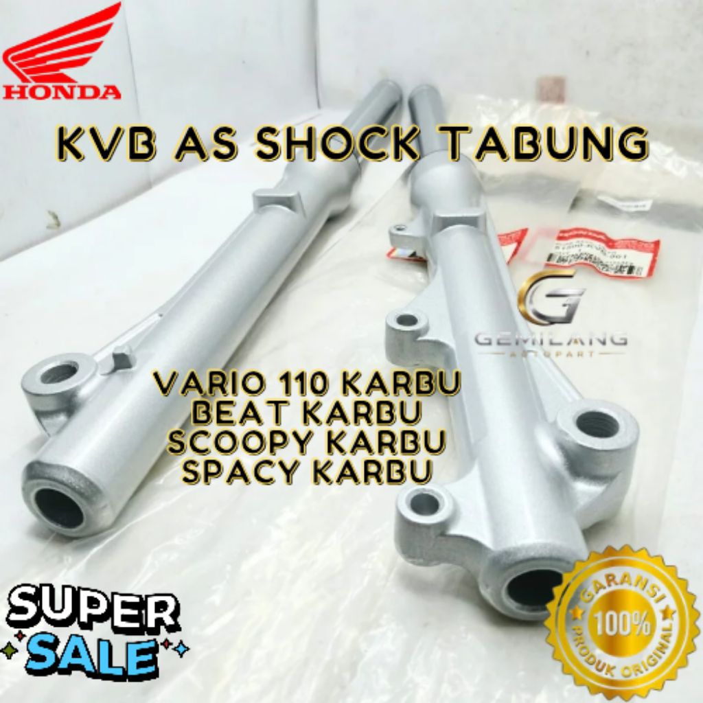 AS SHOCK TABUNG KODE KVB, AS SHOCK TABUNG VARIO 110 KARBU, AS SHOCK TABUNG BEAT KARBU, AS SHOCK TABU