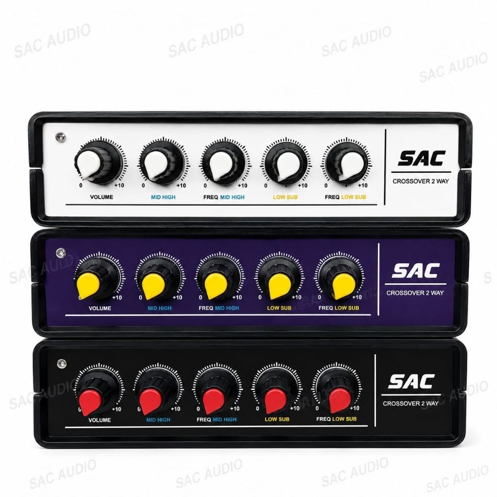 Crossover Aktif 2 Way - Pengatur Frekuensi MID HIGH & LOW SUB