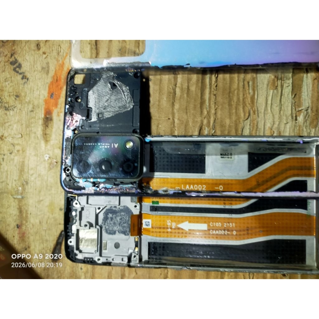 FRAME TATAKAN LCD _ BEZZEL OPPO A95 ORIGINAL COPOTAN