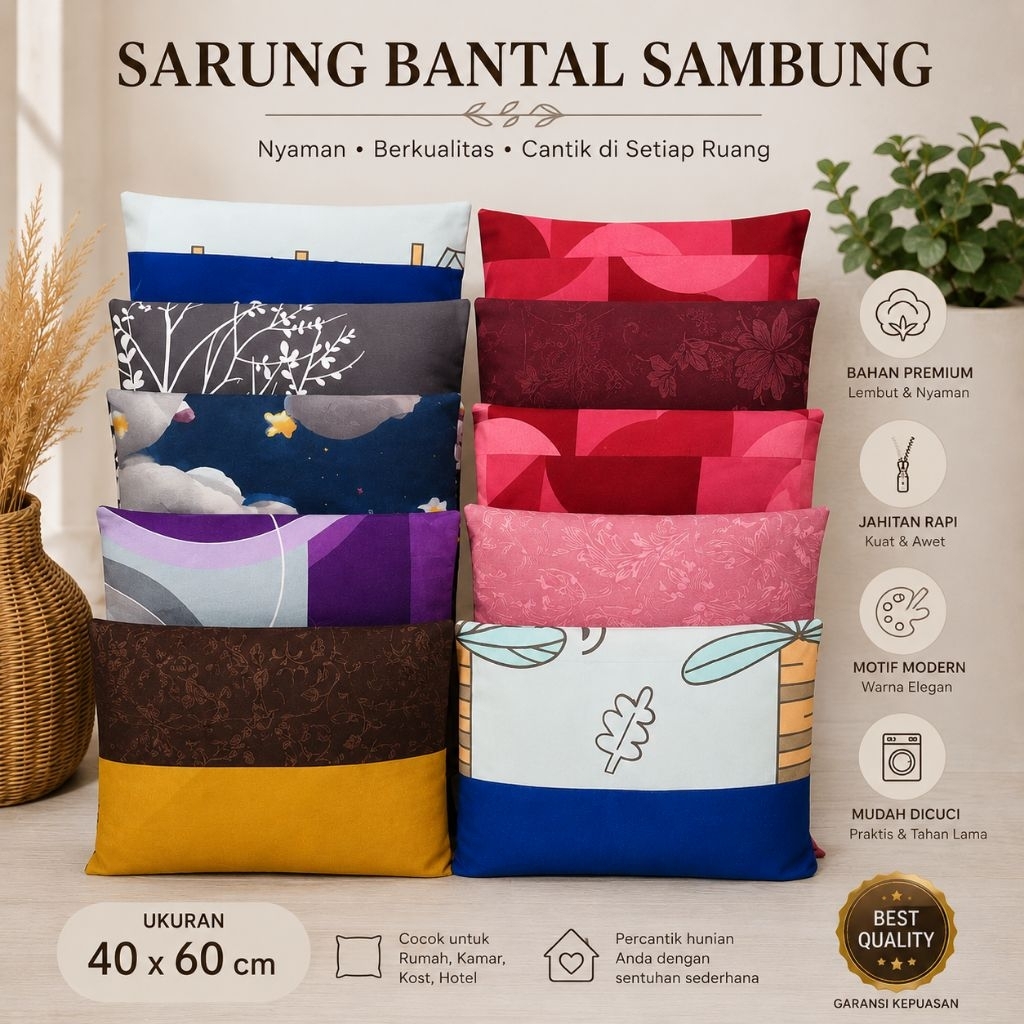 1 Kodi Sarung Bantal Termurah