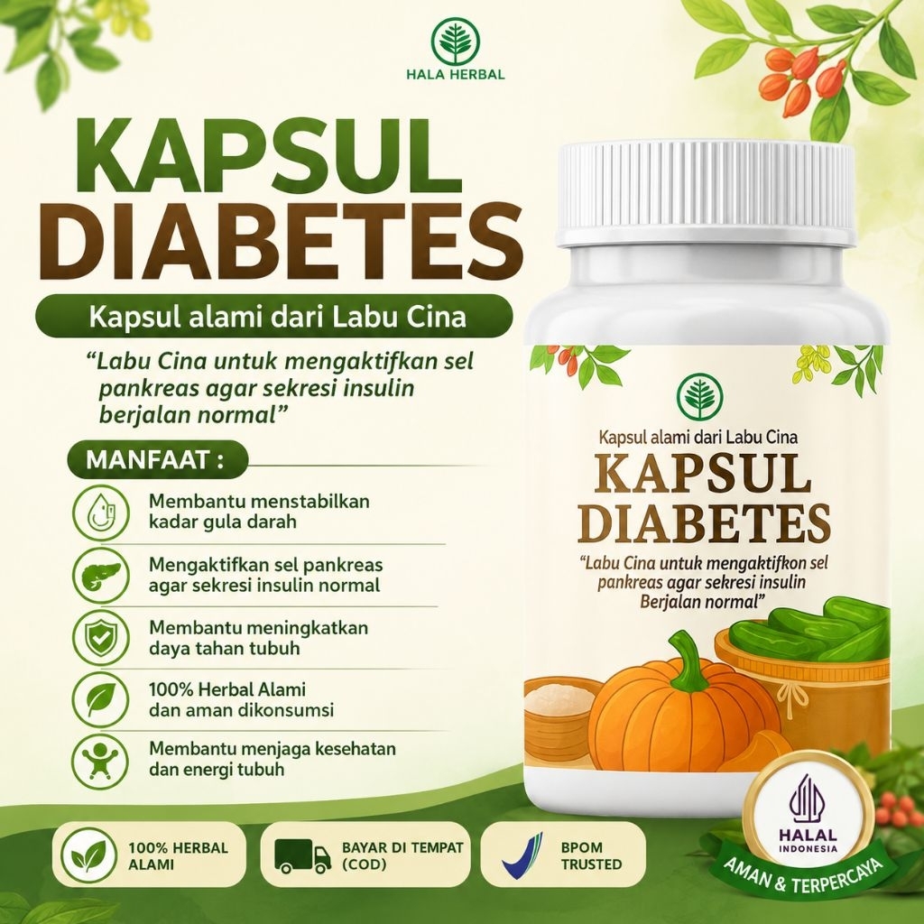 kapsul diabetes labu cina original 100