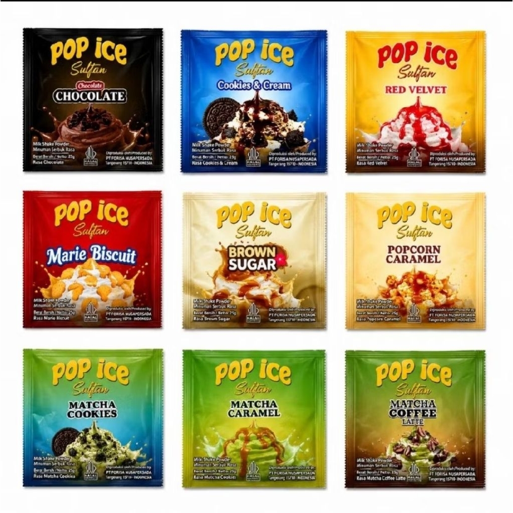 POP ICE SULTAN 10 saset // pop ice rasa baru // pop es sultan