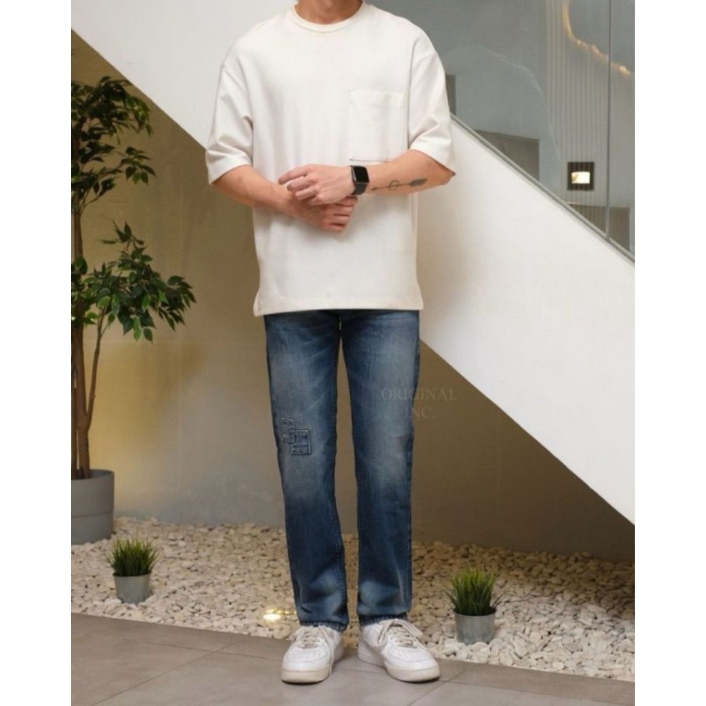 Celana lee jeans original slim straight jeans