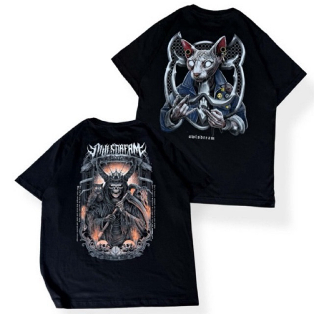 BAJU KAOS REGULER SABLON OWLSDREAMs/REGULER TSHIRT HALASKA x OWLSDREAMS BAHAN KATUN UNISEX