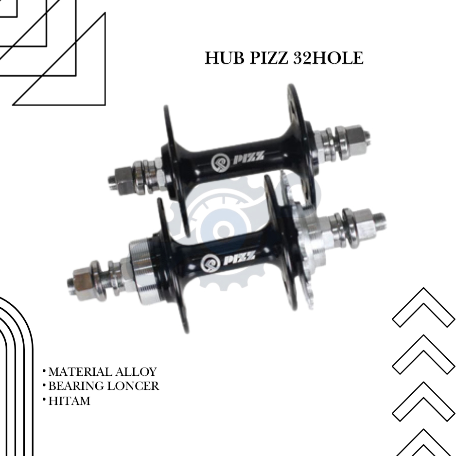 Hub Pizz Hitam 32 Hole Fixie Single Speed Doltrap