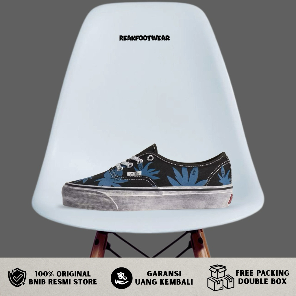 Vans Authentic 44 LX Archive Palms Black Blue 100% Authentic