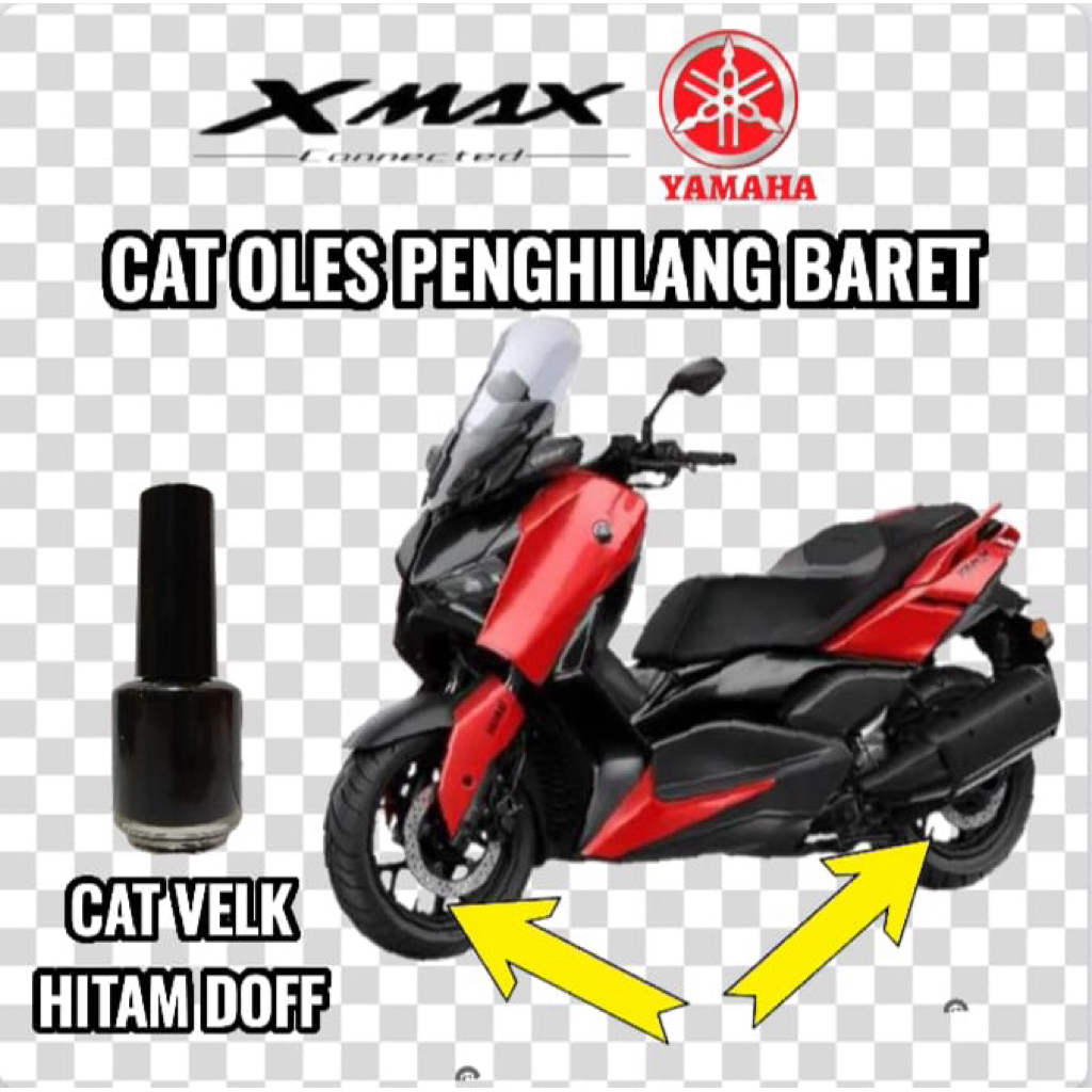 Cat Oles Velk Velg Hitam Doff Black Doff Penghilang Baret Motor Yamaha X MAX Xmax New