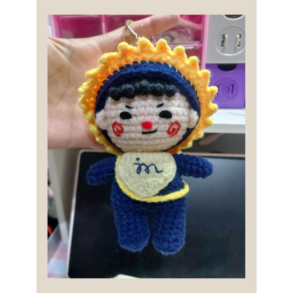 ARAGURUMI.ID-(PO)keychain amigurumi jummo junior mark gmmtv mascot handmade