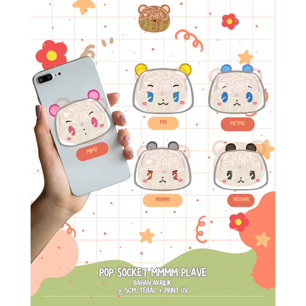 [READY STOCK] POP SOCKET MMMM PLAVE