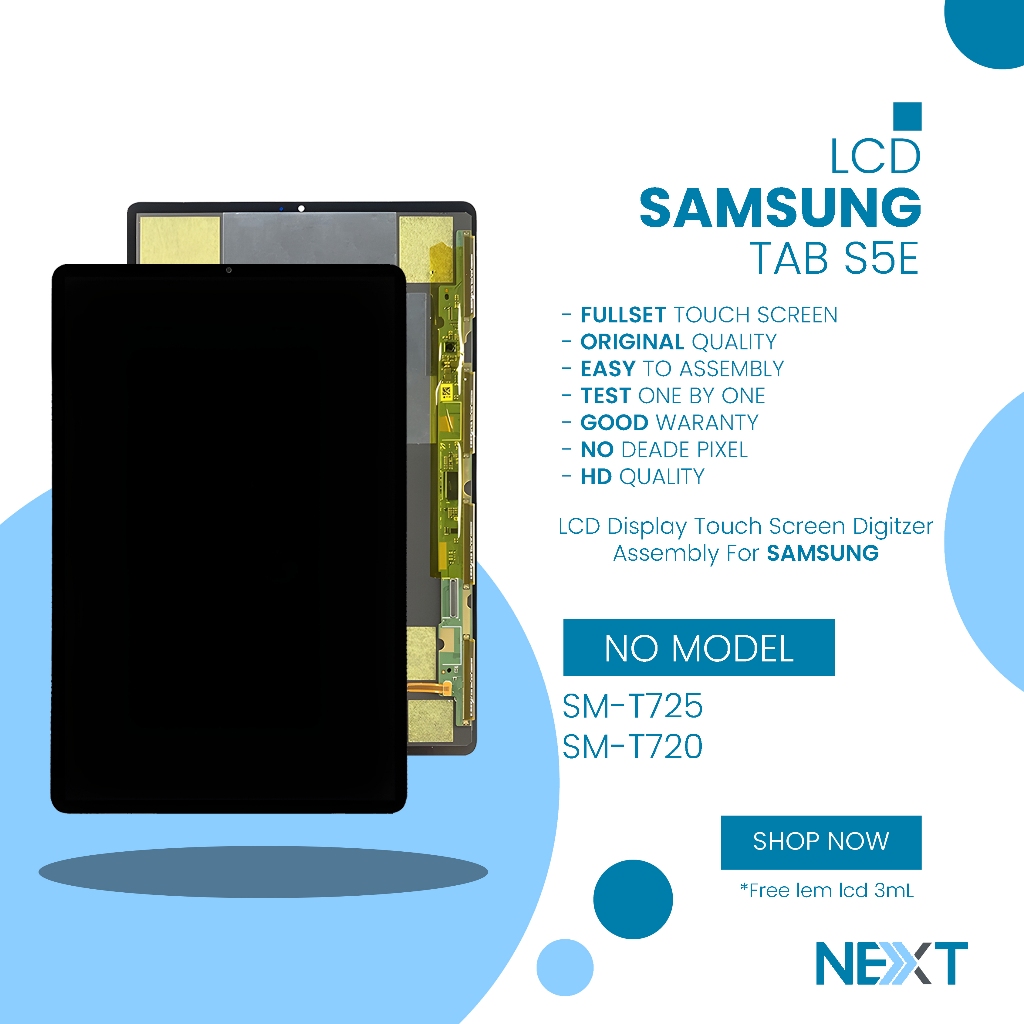LCD Samsung Galaxy Tab S5E ( T725 / T720 ) - Fullset Touchscreen Original