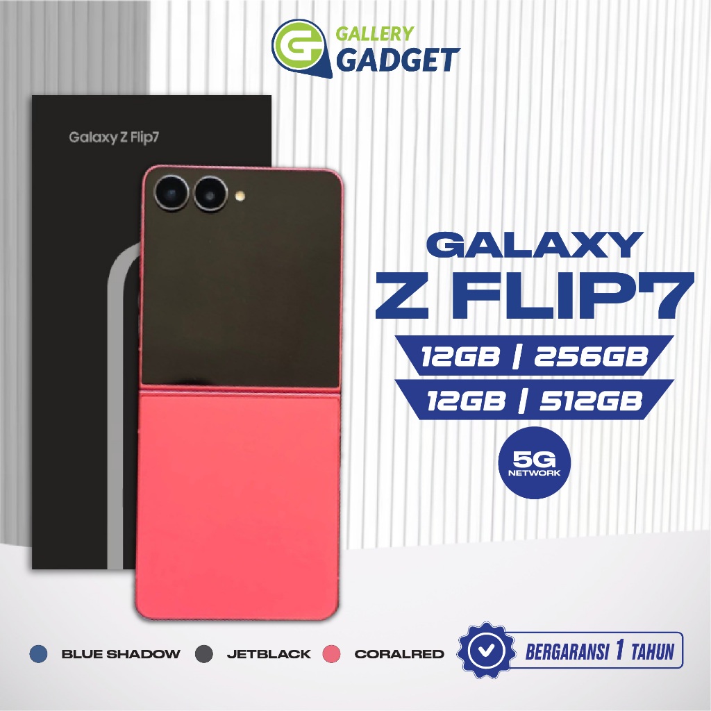 Galaxy Z Flip 7 5G 12/256 12/512 GB 12GB 256GB 512GB Flip7 AI Smartphone Android HP Lipat