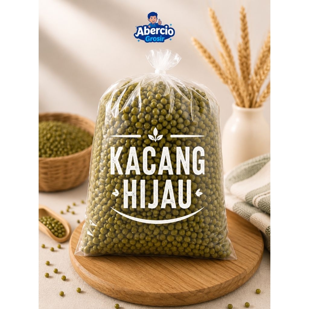 biji kacang hijau, kacang hijau 250 gram, bahan bubur kacang hijau