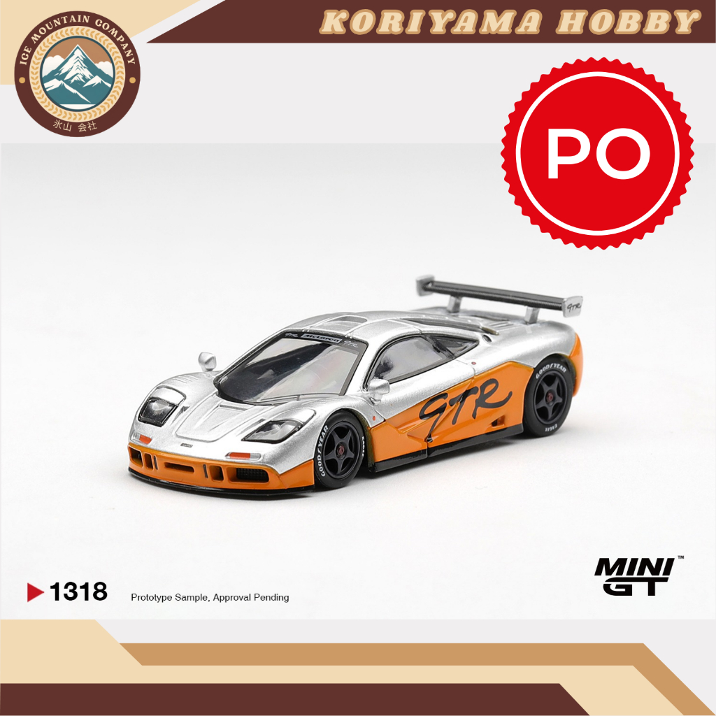 Mini GT 1318 McLaren F1 GTR 1995 Presentation MiniGT