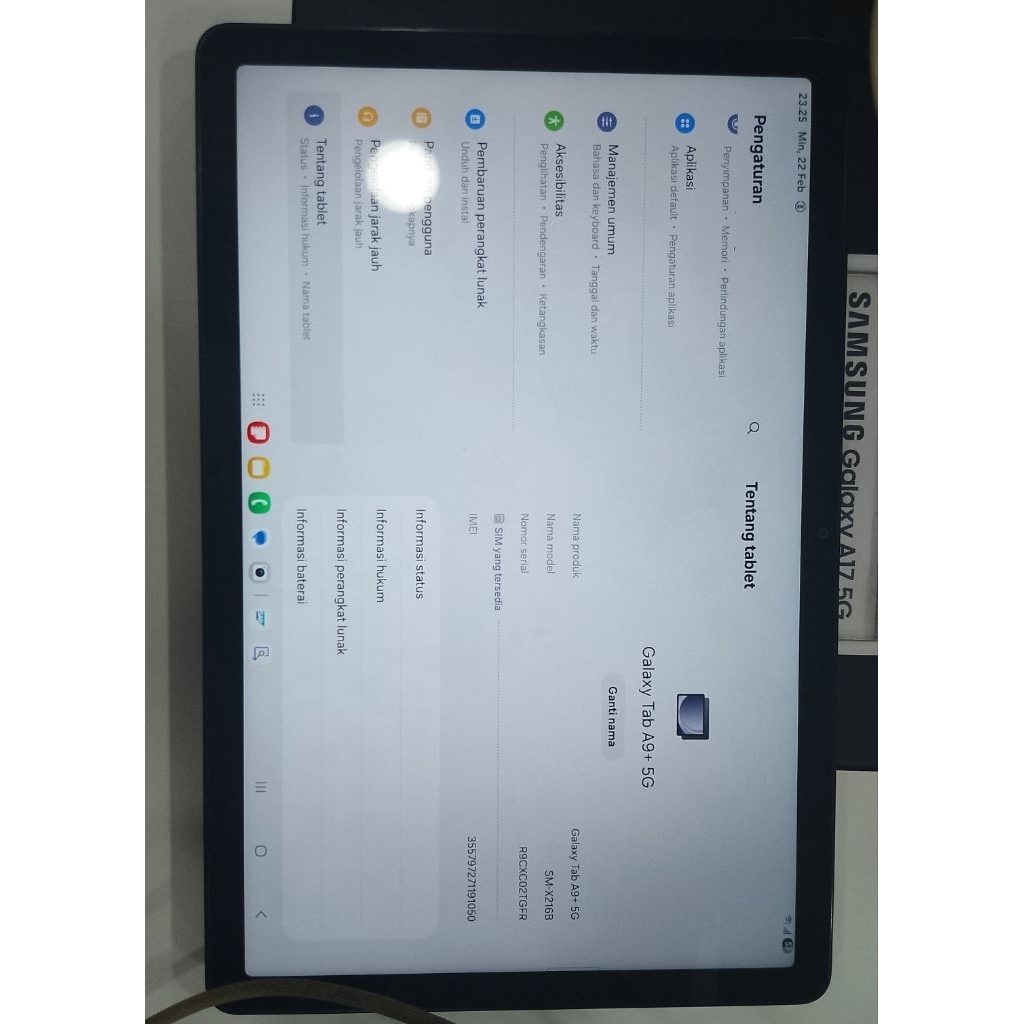 SECOND SAMSUNG TAB A9 PLUS 5G 8+8/128GB EX DISPLAY