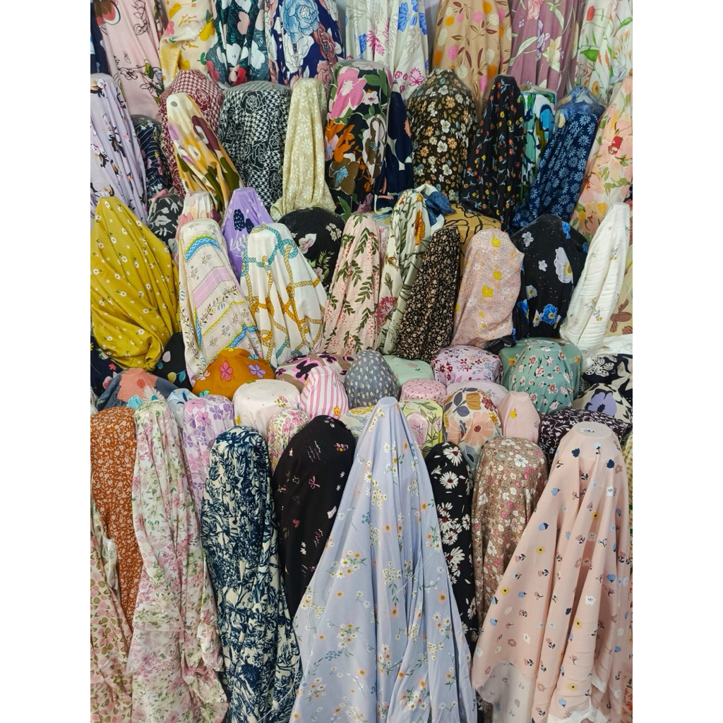 kain rayon premim-kain rayon viscose-kain rayon motif kekinian-kain rayon motif bunga