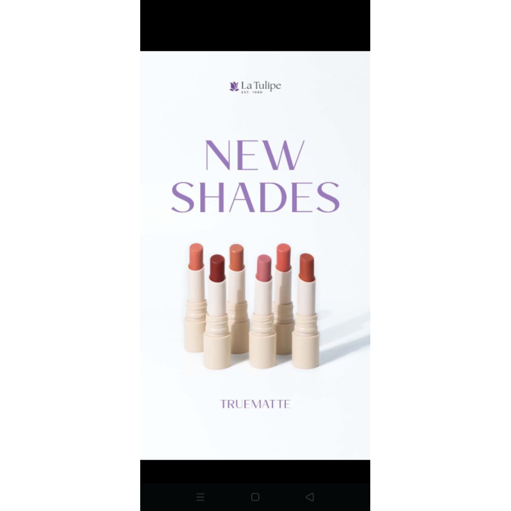 LA TULIPE LIPSTIK TRUE MATTE ORI