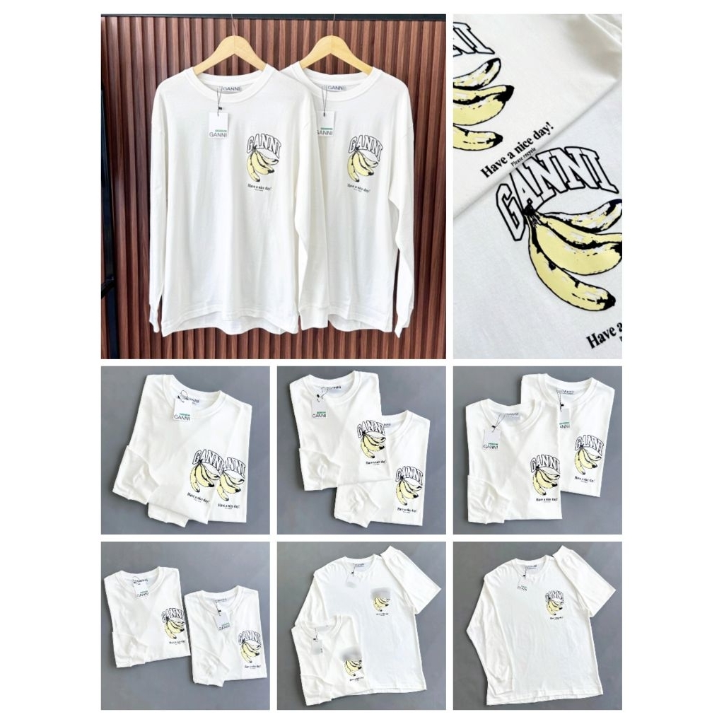 [NEW ITEMS] GANNI LOGO LONGSLEEVE WHITE