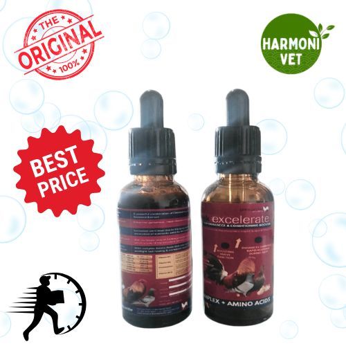 Excelerate – Doping Tetes Ayam Laga dan Merpati Balap agresif dan fokus 30ml premium