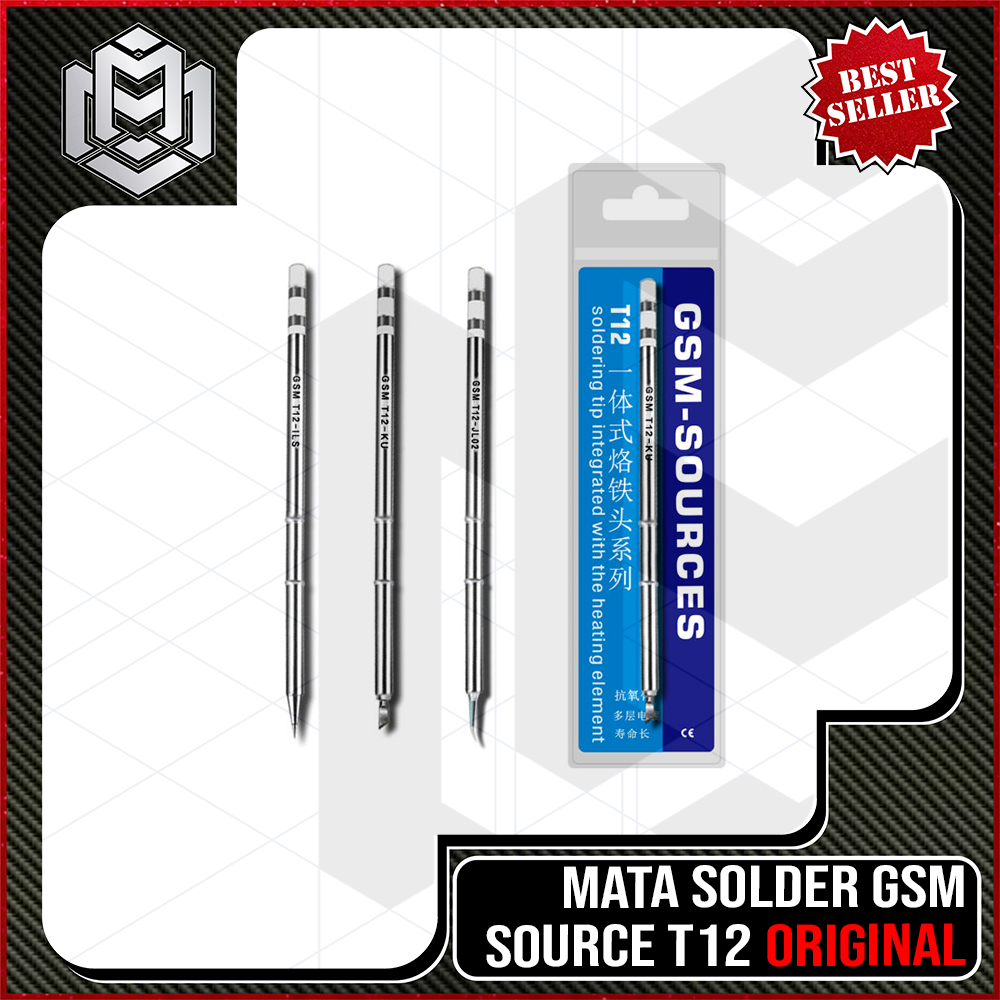 MM - Mata Solder Gsm Source T12 Lurus / Bengkok / Pisau / MATA SOLDER GSM T12 ORIGINAL / MATA SOLDER