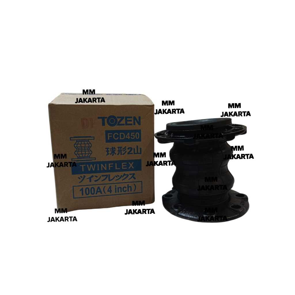 Flexible Rubber Joint Twinflex TOZEN 6" DN150 JIS 10K