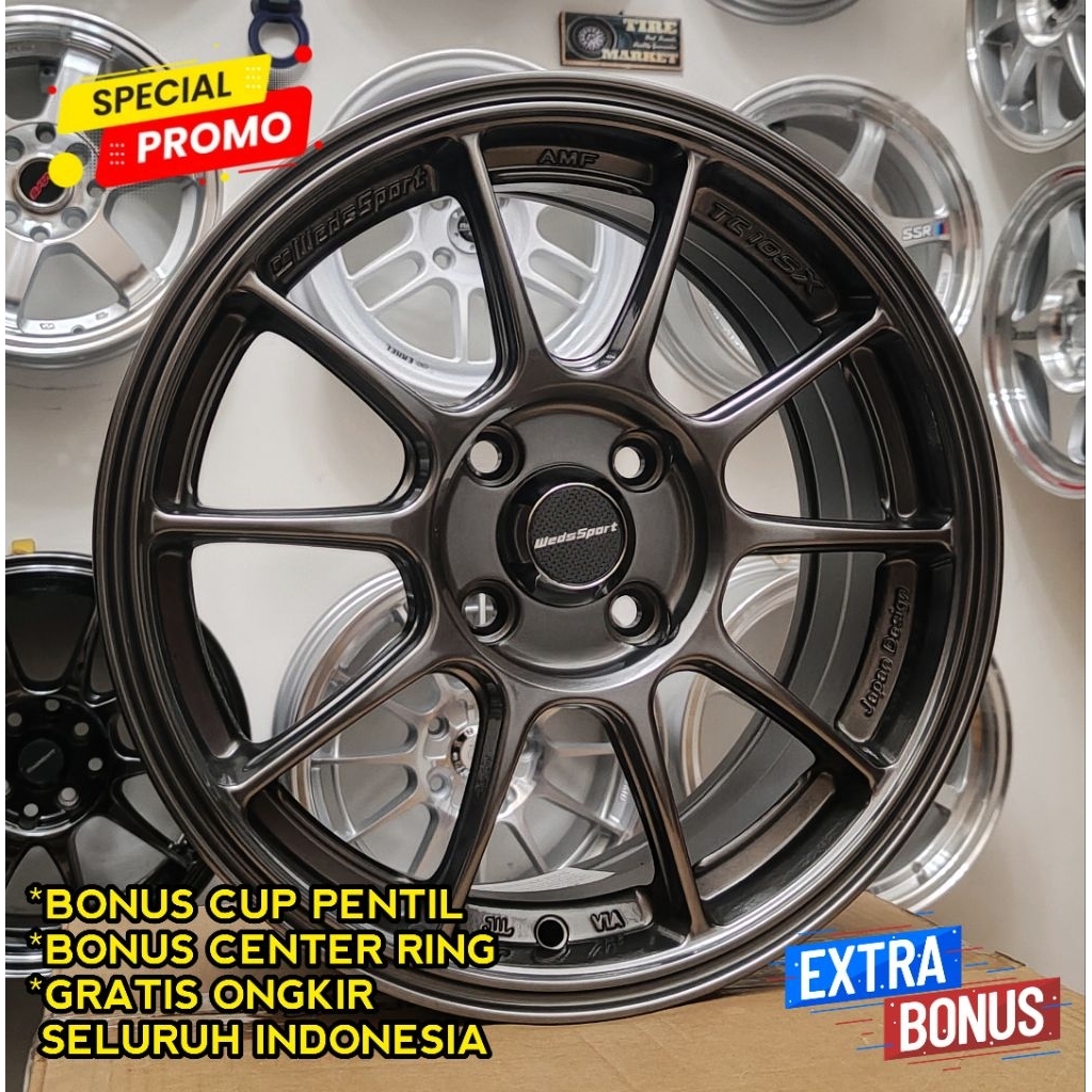 (Spesial promo) velg mobil Wedsport tc105x R15 (baru)