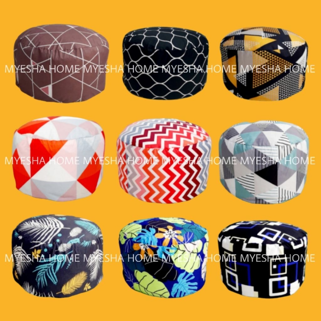 Cover Sofa Bean Bag Squishy Bulat Oval / Sarung Sofa Bean Bag Bulat Oval Squishy