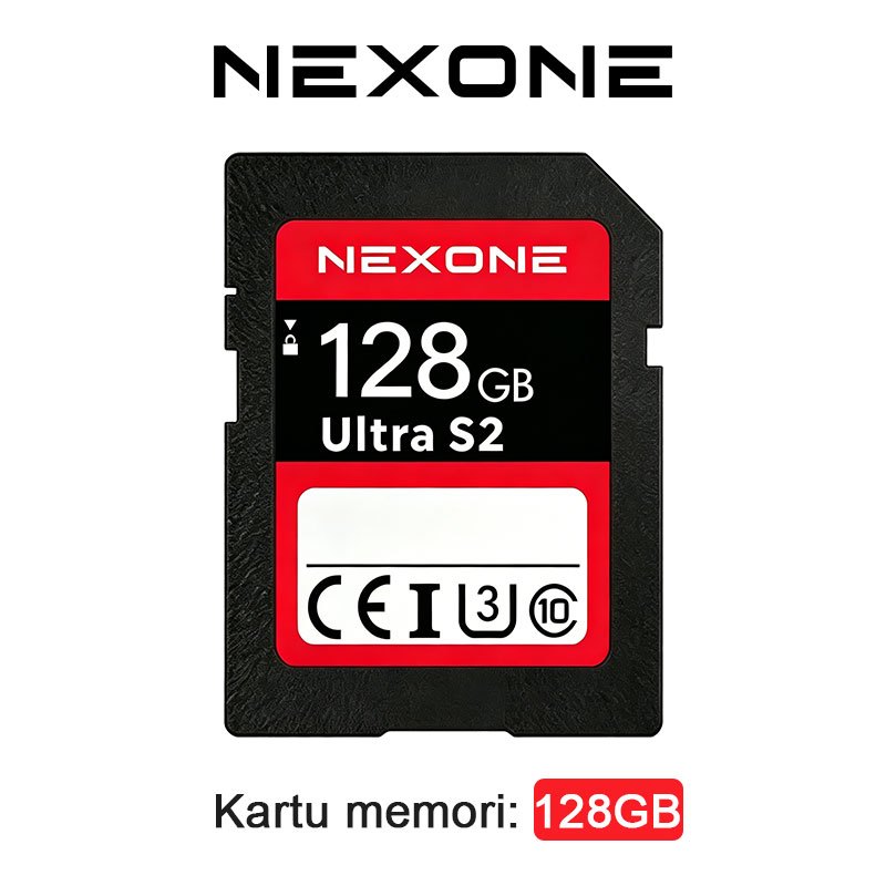 NEXONE Memory Card 128GB SD Card Original Kartu Memori Kamera Laptop Handycam Class 10 Garansi Resmi