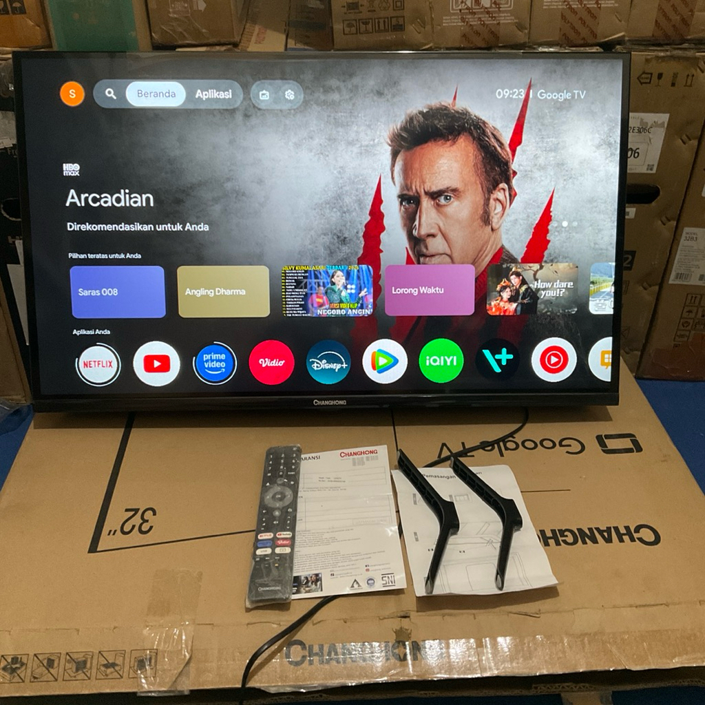 TV LED 32” CHANGHONG GTV Q LED Second like new