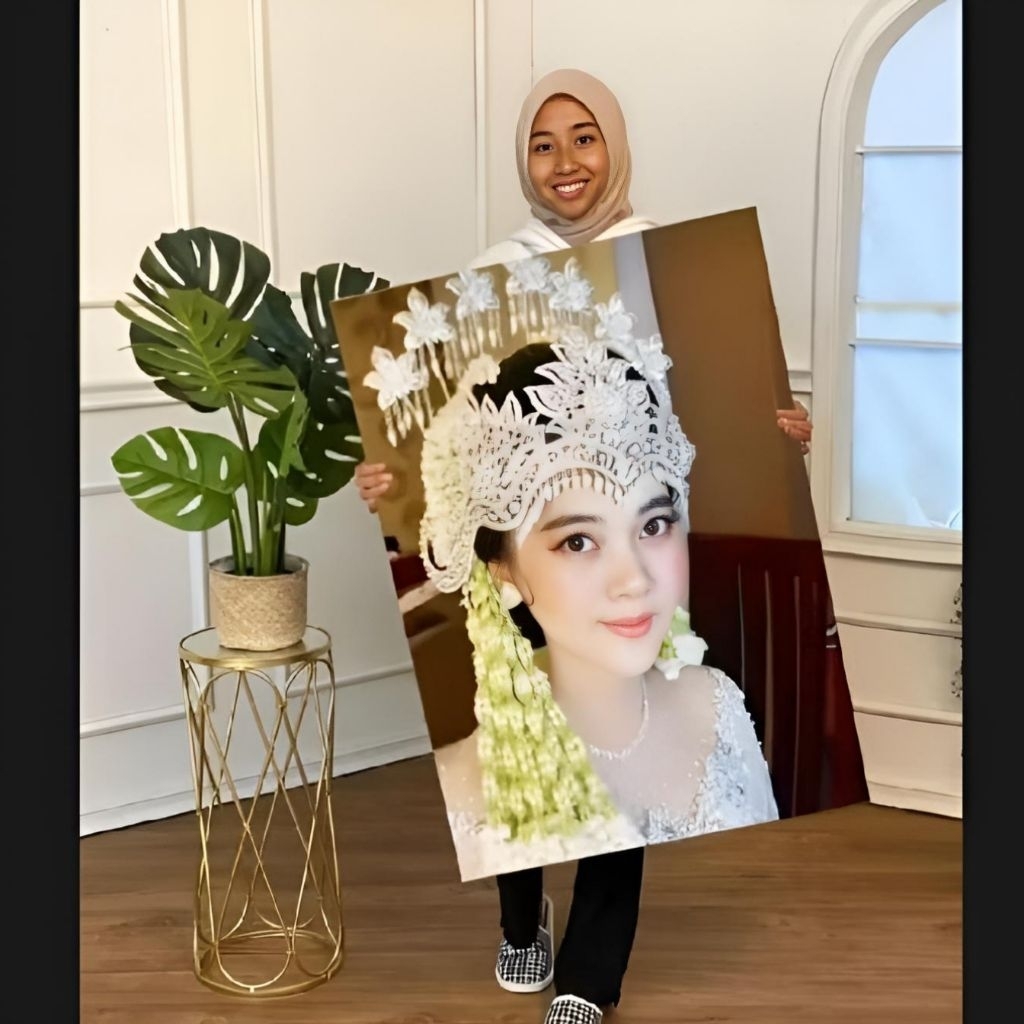CETAK FOTO BESAR 60X40 PLUS BINGKAI