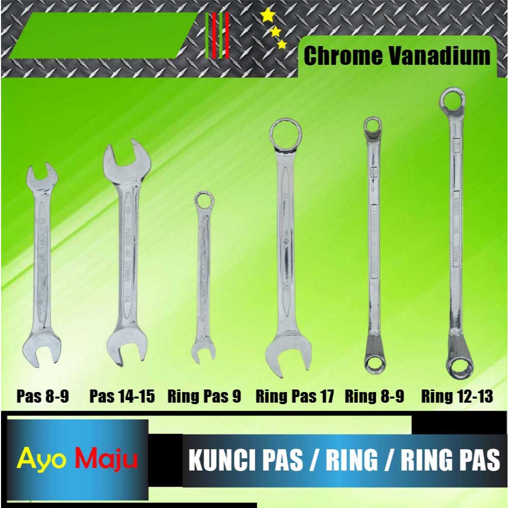 Kunci Pas Kunci Ring Kunci Ring Pas Chrome Vanadium