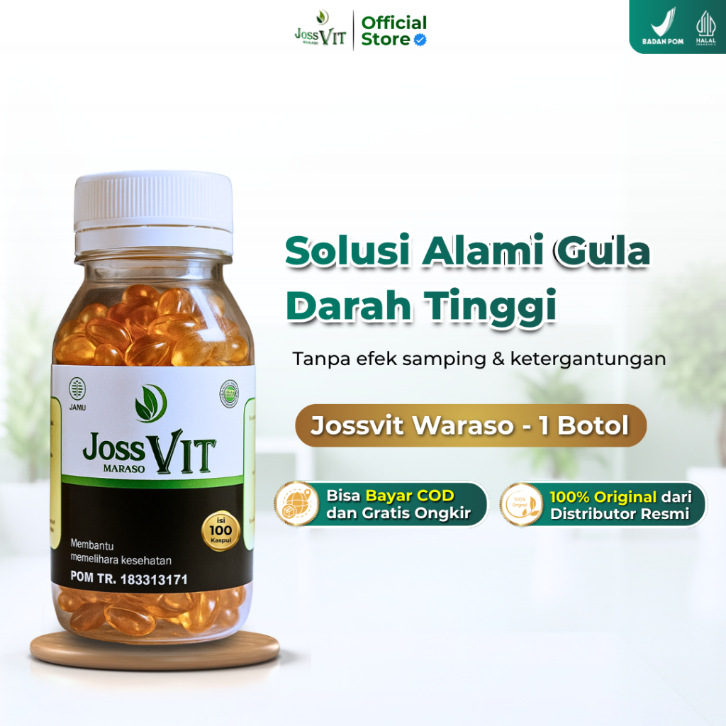Joss VIT - Obat Herbal Diabetes Atasi Kebas Kesemutan Sering Buang Air Kecil Sering Haus - Bisa COD