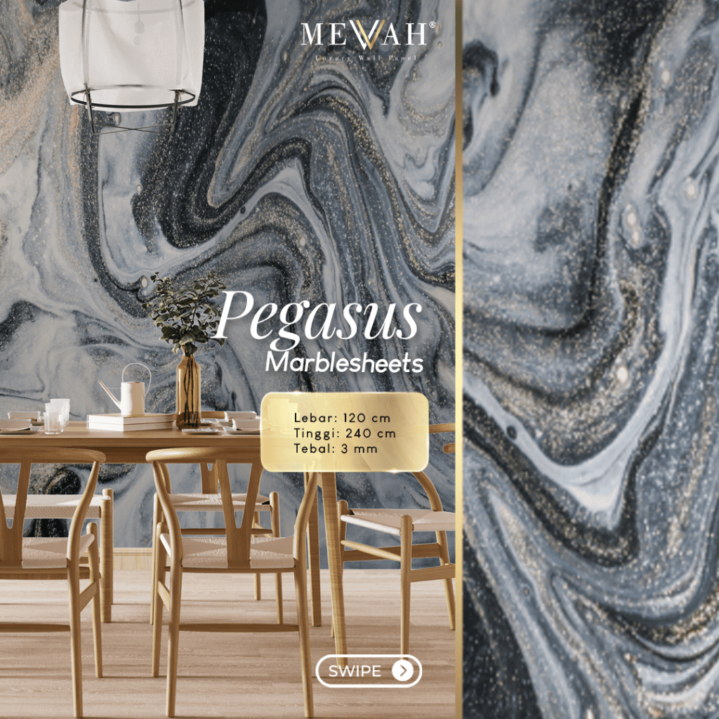 Mevvah Wall Panel Special Design Motif Pegasus - Wall Panel Dinding Motif Marmer