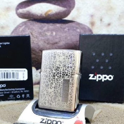Zippo Creakle Pattern Design Brushed Chrome 49208