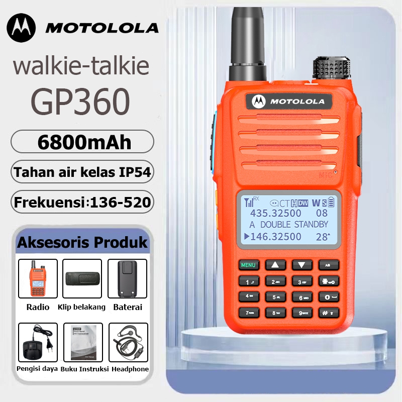 HT MOTOLOLA GP360 walkie talkie dua arah radio long range walkie talkie dua arah radio motorola dua 