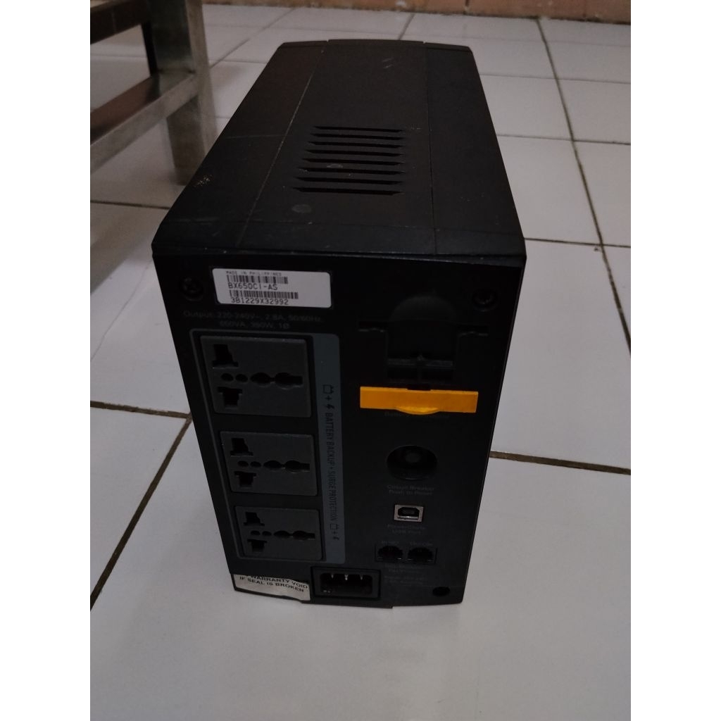 ​UPS APC 650 VA BX650CI-AS Normal Second (Tanpa Aki / Baterai)