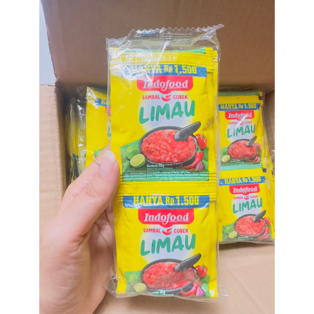 BARU Sambel Limau INDOFOOD rencengan isi 10sachet kemasan 18gr
